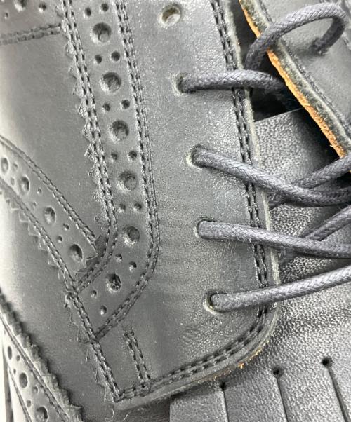 BLACK LABEL CRESTBRIDGE（ブラックレーベル クレストブリッジ）BLACK LABEL CRESTBRIDGE (ブラックレーベル クレストブリッジ) ウィングチップシューズ ブラック サイズ:260の古着・服飾アイテム