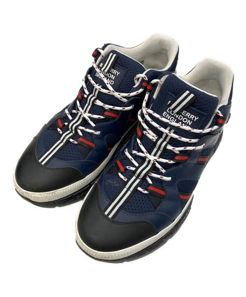 BURBERRY（バーバリー）BURBERRY (バーバリー) スニーカー ネイビー サイズ:41の古着・服飾アイテム