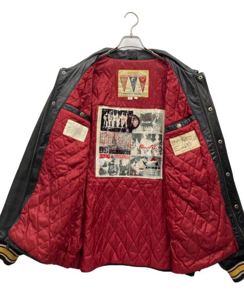 AVIREX（アヴィレックス）AVIREX (アヴィレックス) レザージャケット ブラック サイズ:Lの古着・服飾アイテム