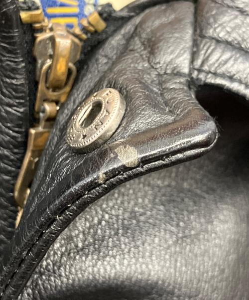 AVIREX（アヴィレックス）AVIREX (アヴィレックス) レザージャケット ブラック サイズ:Lの古着・服飾アイテム