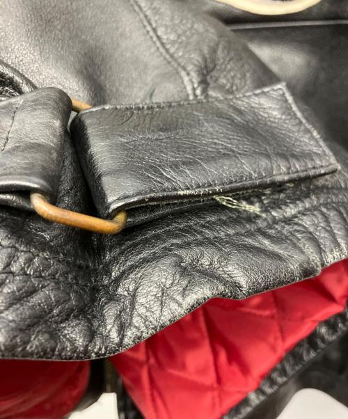 AVIREX（アヴィレックス）AVIREX (アヴィレックス) レザージャケット ブラック サイズ:Lの古着・服飾アイテム