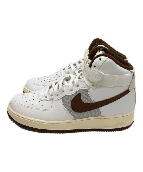 NIKE（ナイキ）NIKE (ナイキ) AIR FORCE 1 HIGH 07 LV8 ホワイト×ブラウン サイズ:27の古着・服飾アイテム