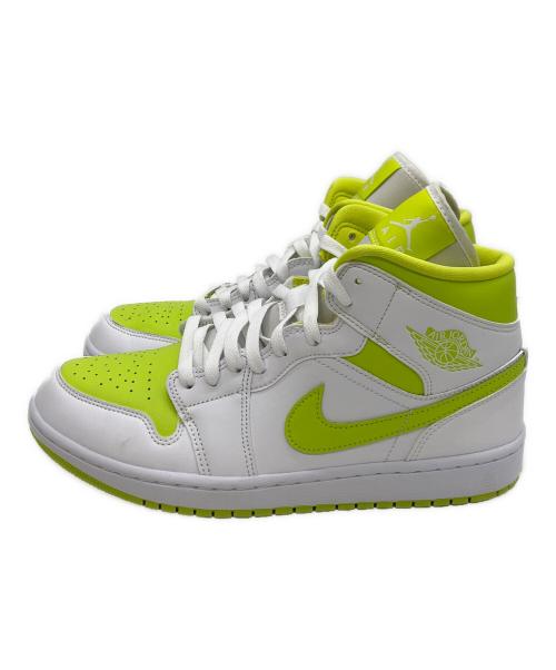 NIKE（ナイキ）NIKE (ナイキ) WMNS AIR JORDAN 1 MID ホワイト×グリーン サイズ:27の古着・服飾アイテム