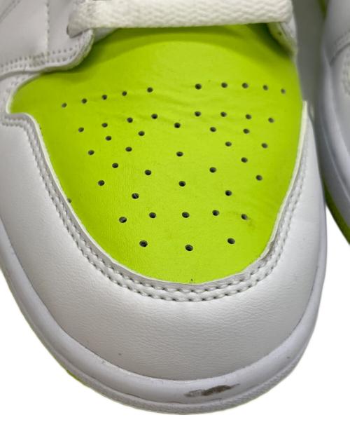 NIKE（ナイキ）NIKE (ナイキ) WMNS AIR JORDAN 1 MID ホワイト×グリーン サイズ:27の古着・服飾アイテム