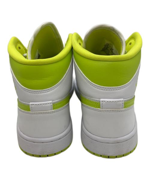 NIKE（ナイキ）NIKE (ナイキ) WMNS AIR JORDAN 1 MID ホワイト×グリーン サイズ:24.5の古着・服飾アイテム