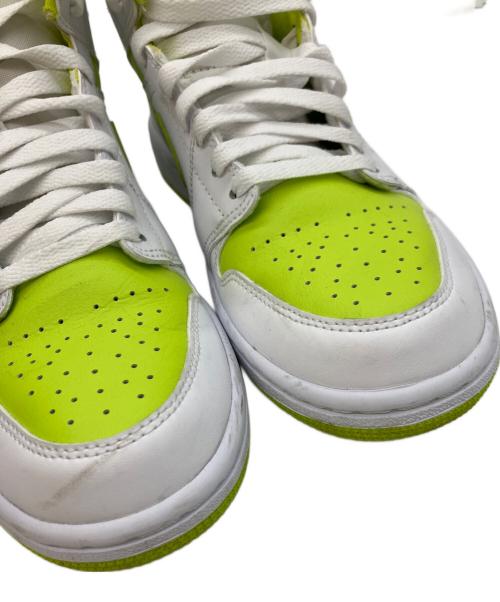 NIKE（ナイキ）NIKE (ナイキ) WMNS AIR JORDAN 1 MID ホワイト×グリーン サイズ:24.5の古着・服飾アイテム
