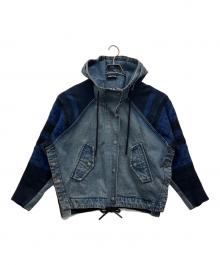 DIESEL（ディーゼル）の古着「ニットデニムジャケット」｜インディゴ