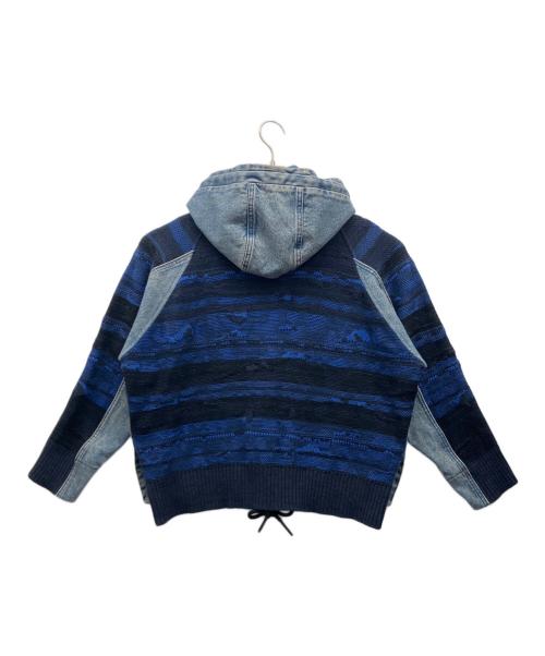 DIESEL（ディーゼル）DIESEL (ディーゼル) ニットデニムジャケット インディゴ サイズ:XSの古着・服飾アイテム