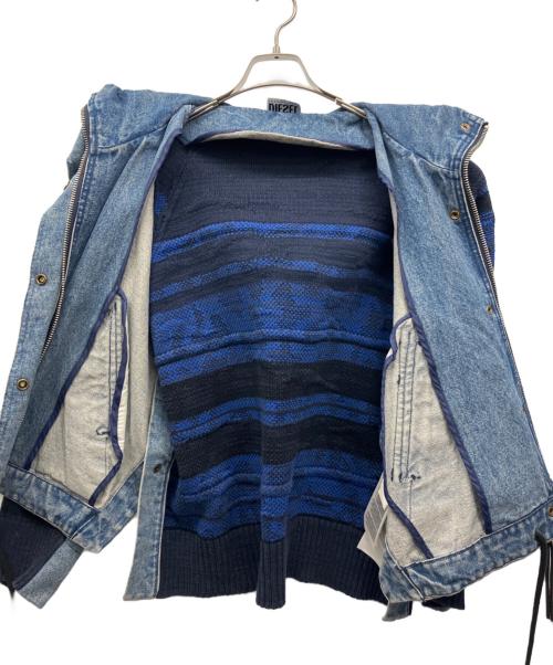 DIESEL（ディーゼル）DIESEL (ディーゼル) ニットデニムジャケット インディゴ サイズ:XSの古着・服飾アイテム