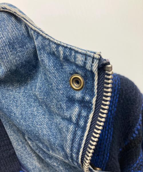 DIESEL（ディーゼル）DIESEL (ディーゼル) ニットデニムジャケット インディゴ サイズ:XSの古着・服飾アイテム