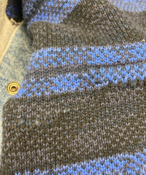 DIESEL（ディーゼル）DIESEL (ディーゼル) ニットデニムジャケット インディゴ サイズ:XSの古着・服飾アイテム