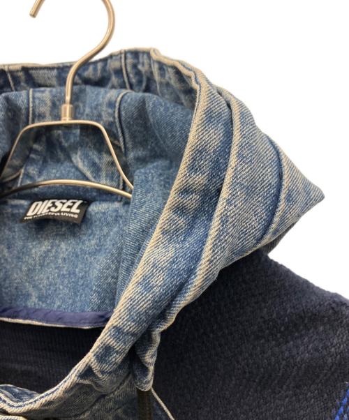 DIESEL（ディーゼル）DIESEL (ディーゼル) ニットデニムジャケット インディゴ サイズ:XSの古着・服飾アイテム