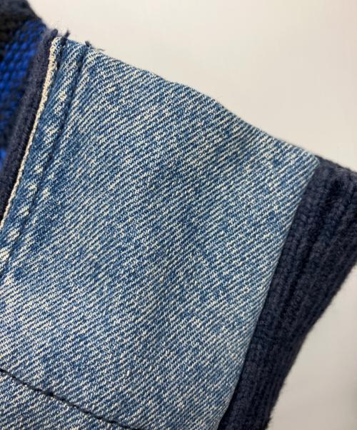 DIESEL（ディーゼル）DIESEL (ディーゼル) ニットデニムジャケット インディゴ サイズ:XSの古着・服飾アイテム