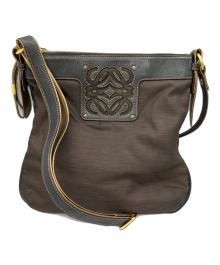 LOEWE（ロエベ）の古着「ショルダーバッグ」｜ブラウン×ブラック