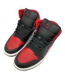 NIKE（ナイキ）の古着「ミッドカットスニーカー」｜ブラック×レッド