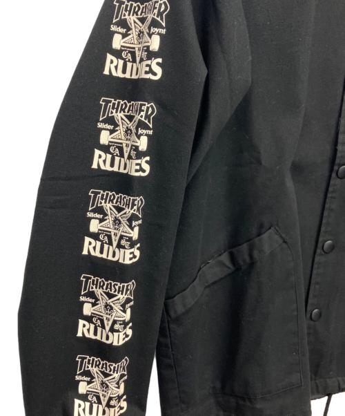 sliderjoynt（sliderjoynt）sliderjoynt (sliderjoynt) THRASHER RUDIES (THRASHER RUDIES) コーチジャケット ブラック サイズ:Sの古着・服飾アイテム