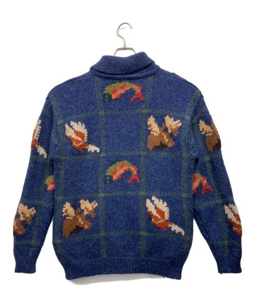 L.L.Bean（エルエルビーン）L.L.Bean (エルエルビーン) ショールカラーニット ネイビー サイズ:Mの古着・服飾アイテム