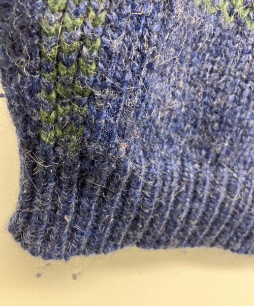 L.L.Bean（エルエルビーン）L.L.Bean (エルエルビーン) ショールカラーニット ネイビー サイズ:Mの古着・服飾アイテム