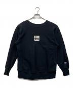 Champion REVERSE WEAVE×stussyチャンピオン リバース ウィーブ×ステューシー）の古着「スウェット」｜ブラック