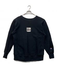 Champion REVERSE WEAVE×stussy（チャンピオン リバース ウィーブ×ステューシー）の古着「スウェット」｜ブラック
