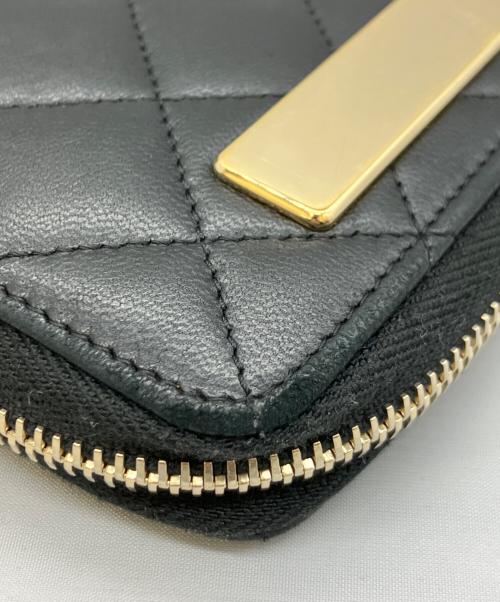 CHANEL（シャネル）CHANEL (シャネル) ラウンドファスナー長財布 ブラックの古着・服飾アイテム