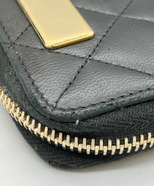 CHANEL（シャネル）CHANEL (シャネル) ラウンドファスナー長財布 ブラックの古着・服飾アイテム