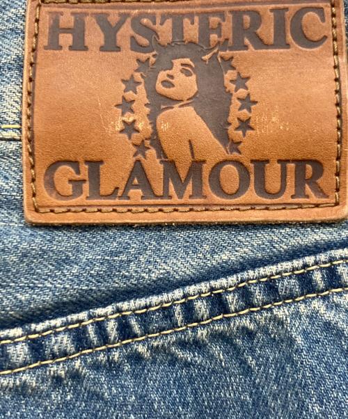 Hysteric Glamour（ヒステリックグラマー）Hysteric Glamour (ヒステリックグラマー) パッチワークスタッズデニムパンツ インディゴ サイズ:28の古着・服飾アイテム