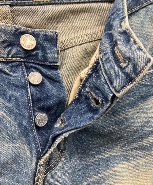 Hysteric Glamour（ヒステリックグラマー）Hysteric Glamour (ヒステリックグラマー) パッチワークスタッズデニムパンツ インディゴ サイズ:28の古着・服飾アイテム