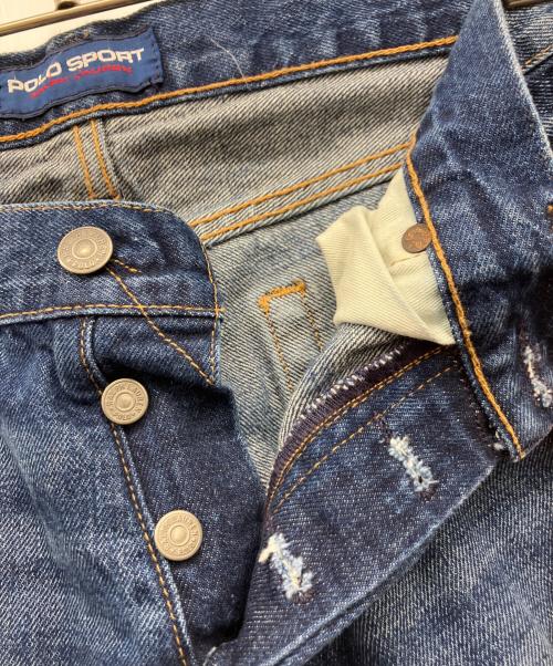 POLO SPORT RALPH LAUREN（ポロ スポーツ ラルフローレン）POLO SPORT RALPH LAUREN (ポロ スポーツ ラルフローレン) サイドラインデニムパンツ インディゴ サイズ:30の古着・服飾アイテム