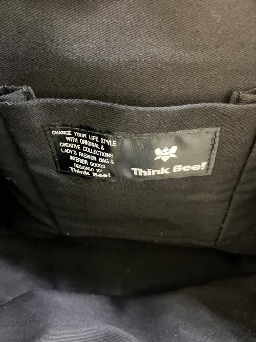 Think Bee!（シンクビー!）Think Bee! (シンクビー!) トートバッグ ブラック×ブラウンの古着・服飾アイテム