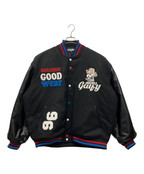 GALFY（ガルフィー）GALFY (ガルフィー) 二代目ワンワン大学スタジャン ブラック サイズ:XLの古着・服飾アイテム