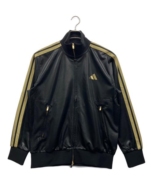 adidas（アディダス）adidas (アディダス) トラックジャケット ブラック×ゴールド サイズ:2XLの古着・服飾アイテム