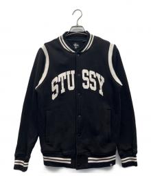stussy（ステューシー）の古着「スウェットスタジャン」｜ブラック