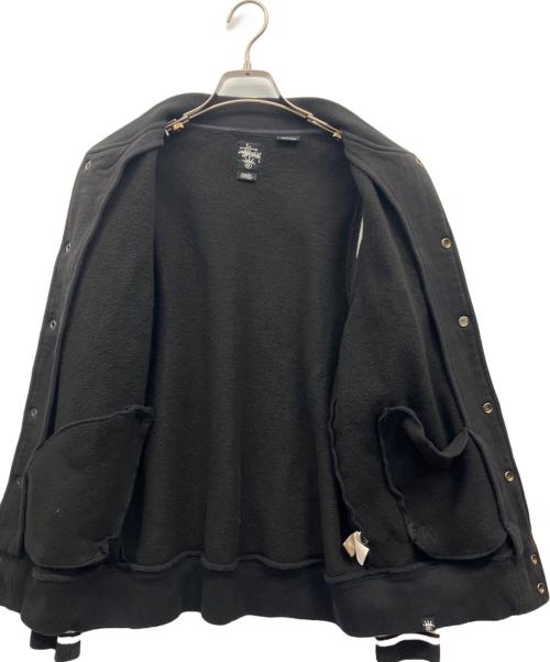 stussy（ステューシー）stussy (ステューシー) スウェットスタジャン ブラック サイズ:Sの古着・服飾アイテム