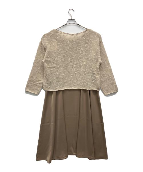 Elura（エルラ）Elura (エルラ) セットアップワンピース ベージュ×ブラウン サイズ:Freeの古着・服飾アイテム