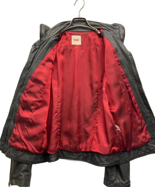 san francisco（サン フランシスコ）san francisco (サン フランシスコ) レザージャケット ブラック サイズ:Mの古着・服飾アイテム