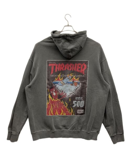 THRASHER（スラッシャー）THRASHER (スラッシャー) プルオーバーパーカー グレー サイズ:XLの古着・服飾アイテム
