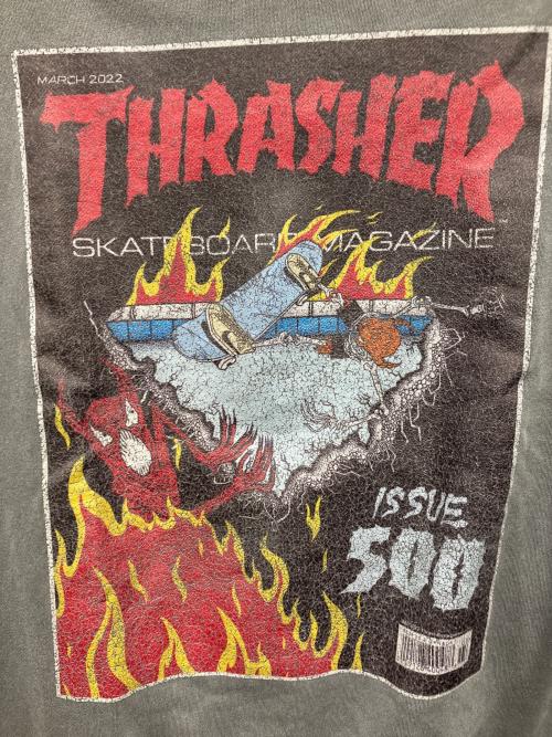 THRASHER（スラッシャー）THRASHER (スラッシャー) プルオーバーパーカー グレー サイズ:XLの古着・服飾アイテム