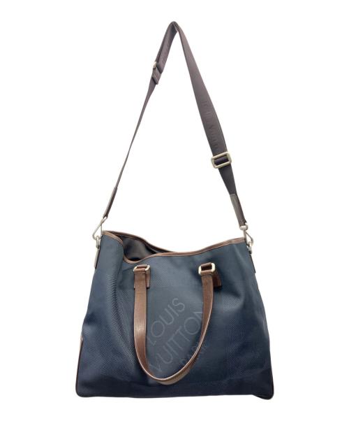 LOUIS VUITTON（ルイ ヴィトン）LOUIS VUITTON (ルイ ヴィトン) 2WAYバッグ ネイビー×ブラウンの古着・服飾アイテム