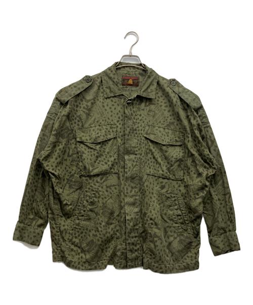 Hysteric Glamour（ヒステリックグラマー）Hysteric Glamour (ヒステリックグラマー) ミリタリーシャツ グリーン サイズ:Freeの古着・服飾アイテム