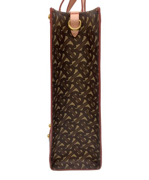 BURBERRY（バーバリー）BURBERRY (バーバリー) 2WAYショルダーバッグ ブラウン×ピンクの古着・服飾アイテム