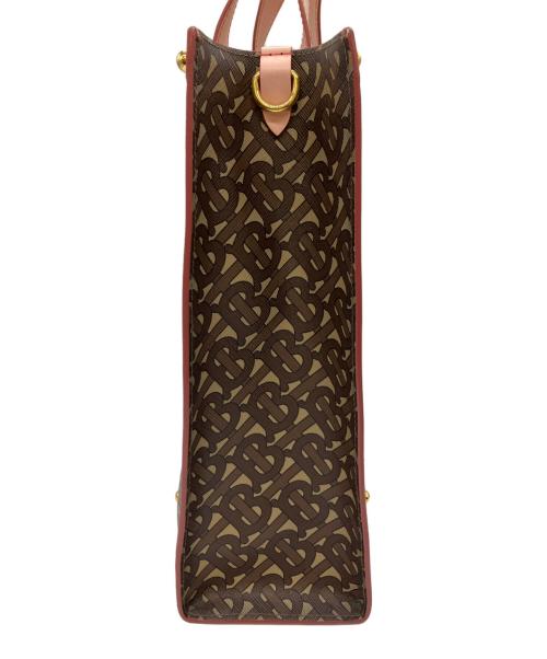 BURBERRY（バーバリー）BURBERRY (バーバリー) 2WAYショルダーバッグ ブラウン×ピンクの古着・服飾アイテム