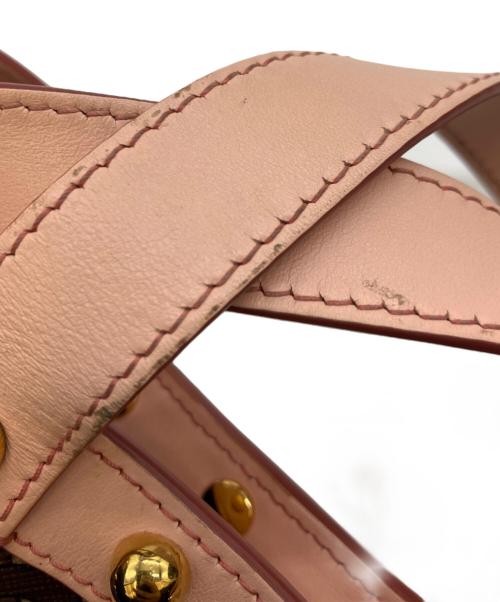 BURBERRY（バーバリー）BURBERRY (バーバリー) 2WAYショルダーバッグ ブラウン×ピンクの古着・服飾アイテム