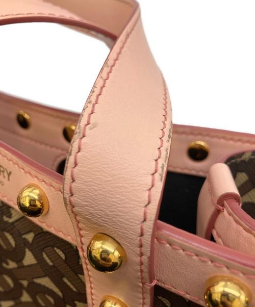 BURBERRY（バーバリー）BURBERRY (バーバリー) 2WAYショルダーバッグ ブラウン×ピンクの古着・服飾アイテム