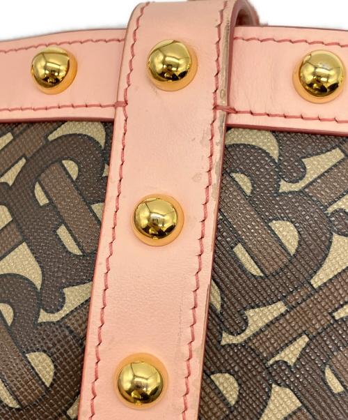 BURBERRY（バーバリー）BURBERRY (バーバリー) 2WAYショルダーバッグ ブラウン×ピンクの古着・服飾アイテム