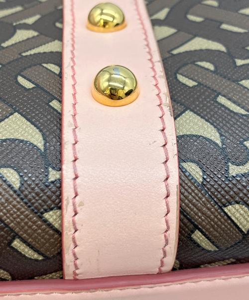 BURBERRY（バーバリー）BURBERRY (バーバリー) 2WAYショルダーバッグ ブラウン×ピンクの古着・服飾アイテム