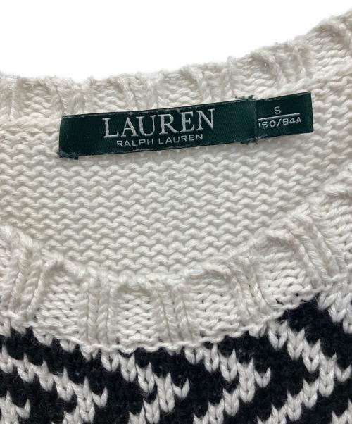 LAUREN RALPH LAUREN（ローレンラルフローレン）LAUREN RALPH LAUREN (ローレンラルフローレン) 厚手ニット ホワイト サイズ:Sの古着・服飾アイテム