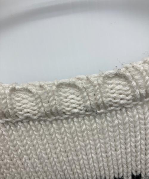 LAUREN RALPH LAUREN（ローレンラルフローレン）LAUREN RALPH LAUREN (ローレンラルフローレン) 厚手ニット ホワイト サイズ:Sの古着・服飾アイテム