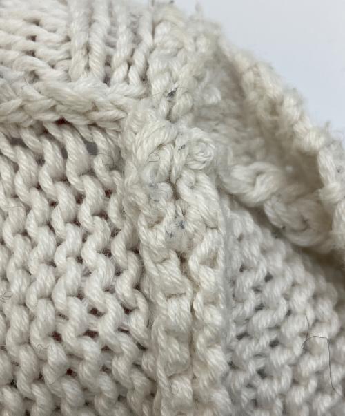 LAUREN RALPH LAUREN（ローレンラルフローレン）LAUREN RALPH LAUREN (ローレンラルフローレン) 厚手ニット ホワイト サイズ:Sの古着・服飾アイテム