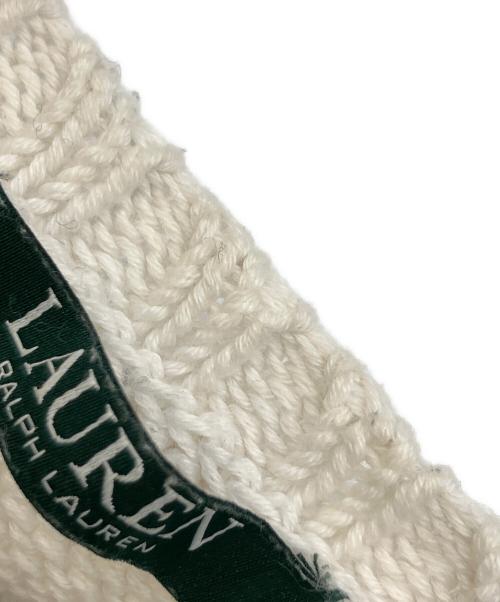 LAUREN RALPH LAUREN（ローレンラルフローレン）LAUREN RALPH LAUREN (ローレンラルフローレン) 厚手ニット ホワイト サイズ:Sの古着・服飾アイテム